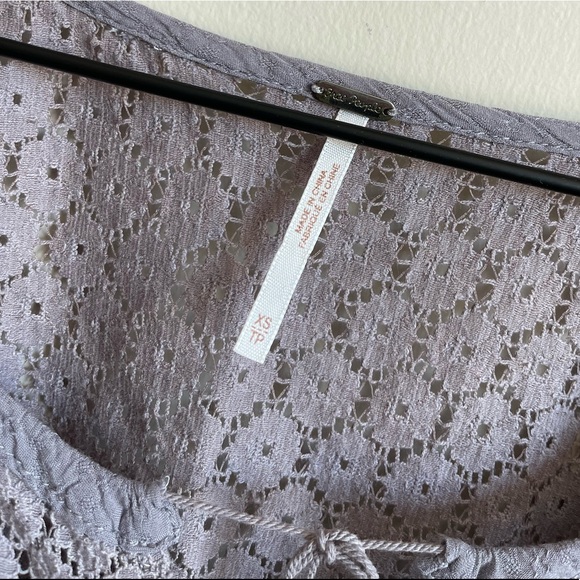 Free People Perforated Blouse - Picture 3 of 5